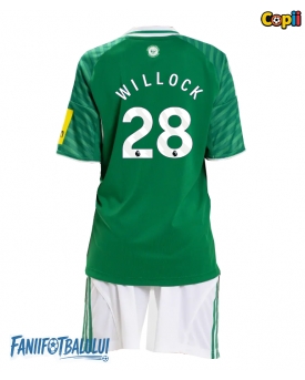 Newcastle United Joe Willock #28 Echipament de Fotbal Replică 2025-26 Copii Deplasare (+ Șorturi)